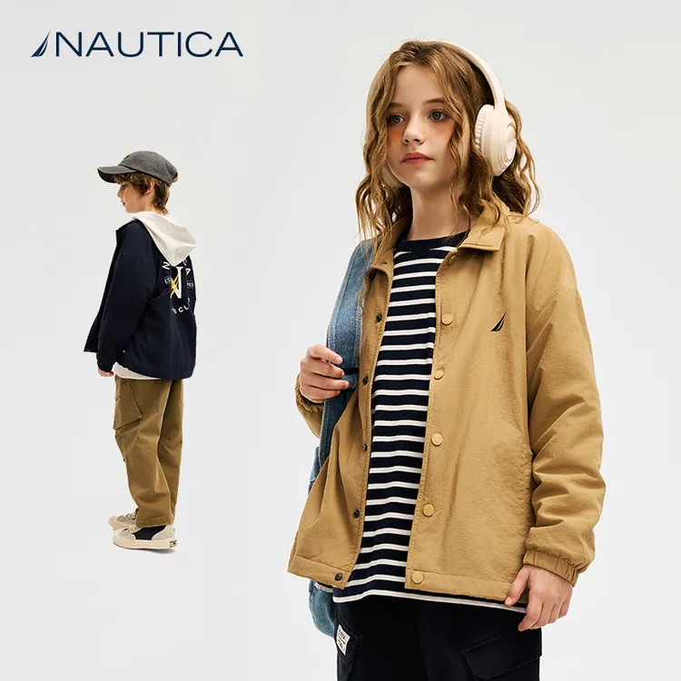 NAUTICA/诺帝卡童装 【果果妈】翻领教练夹克儿童春秋季外套