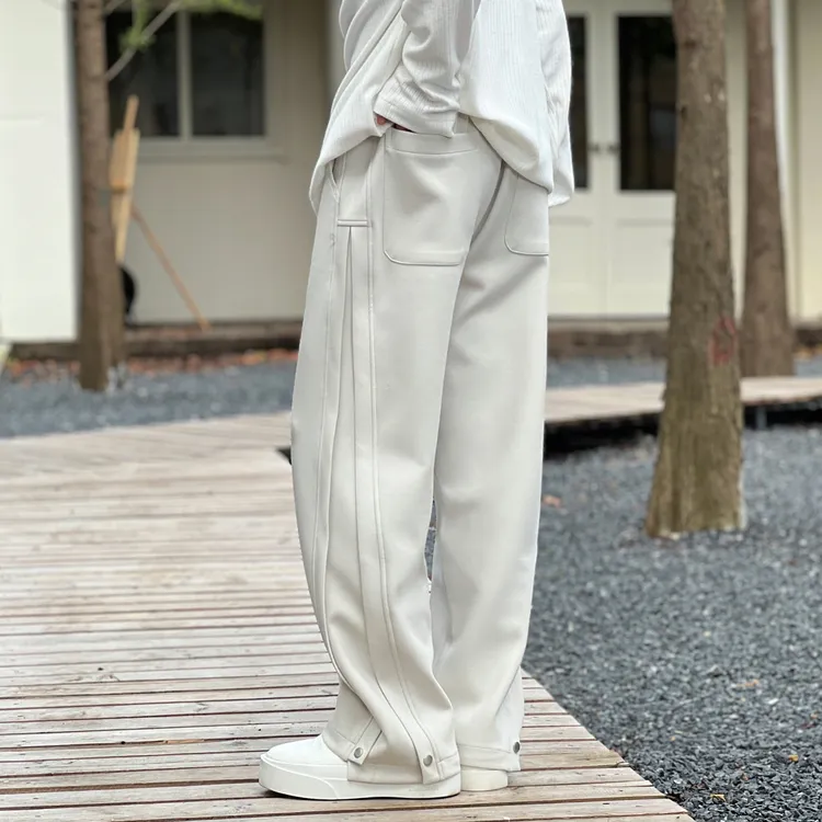 NO22WEAR【重磅结构剪裁款】设计款休闲裤男士秋冬季高级感直筒长裤