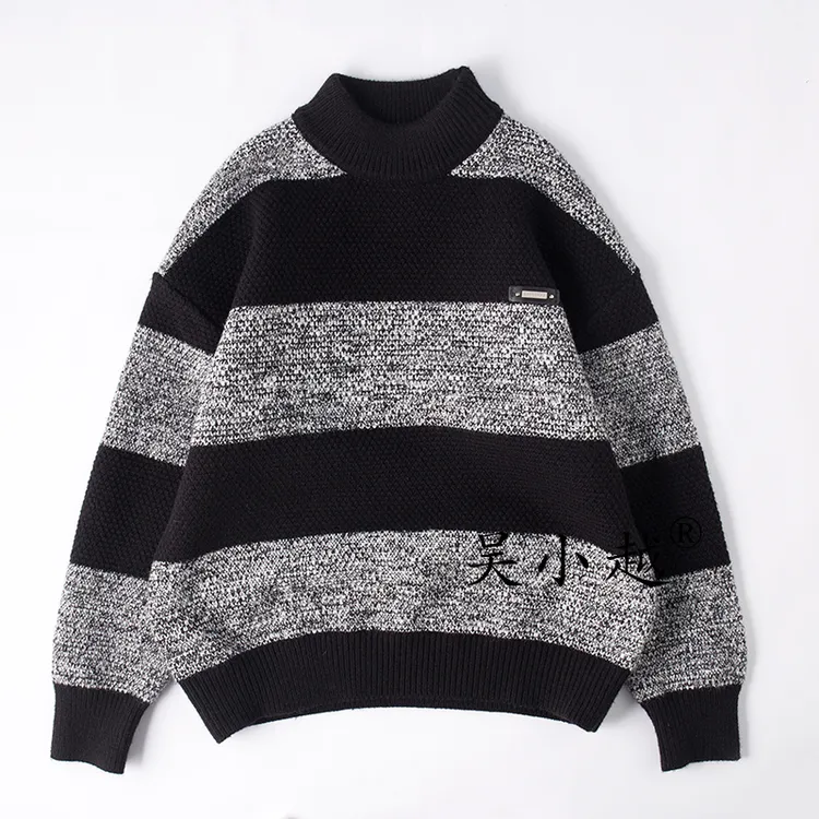 吴小越w1875男童毛衣秋冬新款韩版宽松儿童上衣男孩冬装潮牌