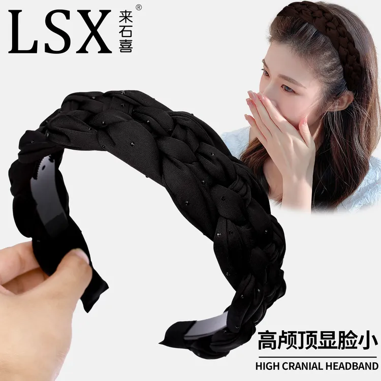 高颅顶发箍女新款洗脸专用头箍宽面压发圈碎发卡日常外戴头发夹子