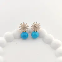 XUPING/旭平首饰 合金合成锆石耳饰 【潘生福利】 珠珠GD A00610633