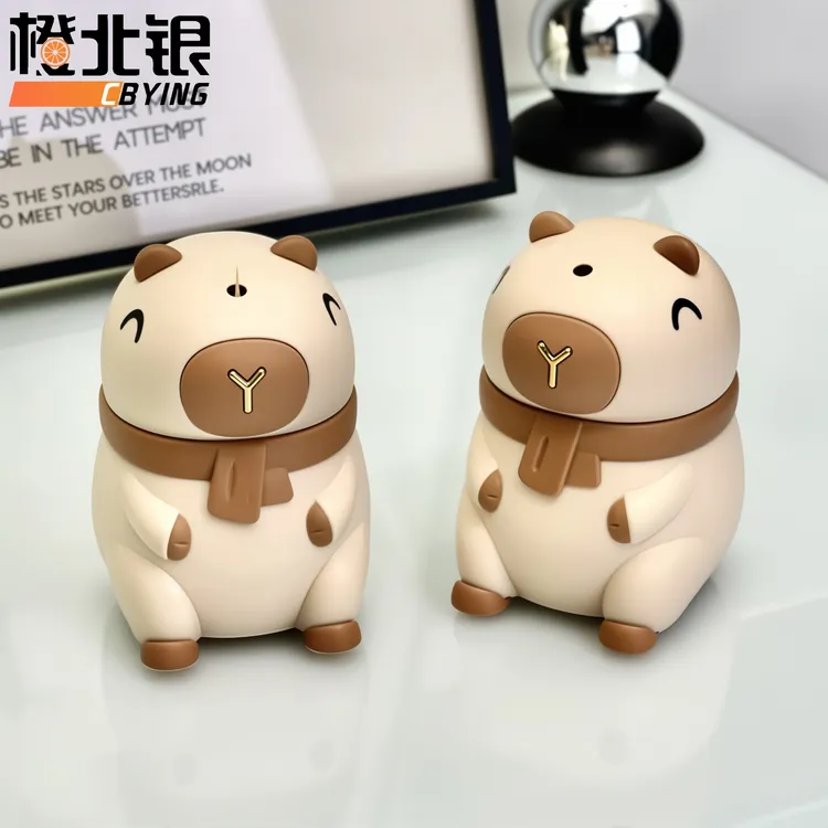 橙北银创意自动弹出牙签盒创意卡皮巴拉牙签罐客厅餐桌卡通牙签罐