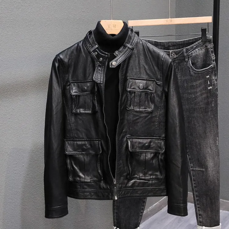 【香港Npkp&官方正品】男士皮衣2025新款秋季韩版潮流修身日常立