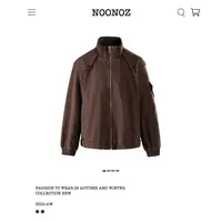 NOONOZ潮牌美式复古拼接解构立领工装夹克男早秋中性风穿搭外套