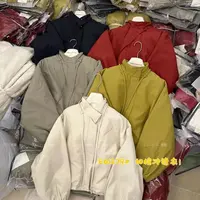 （衣长55）61279立领抽绳薄款夹棉外套舒适百搭冬季