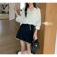 5443号1501#秋气质休闲百搭肌理感长袖衬衣A4-21