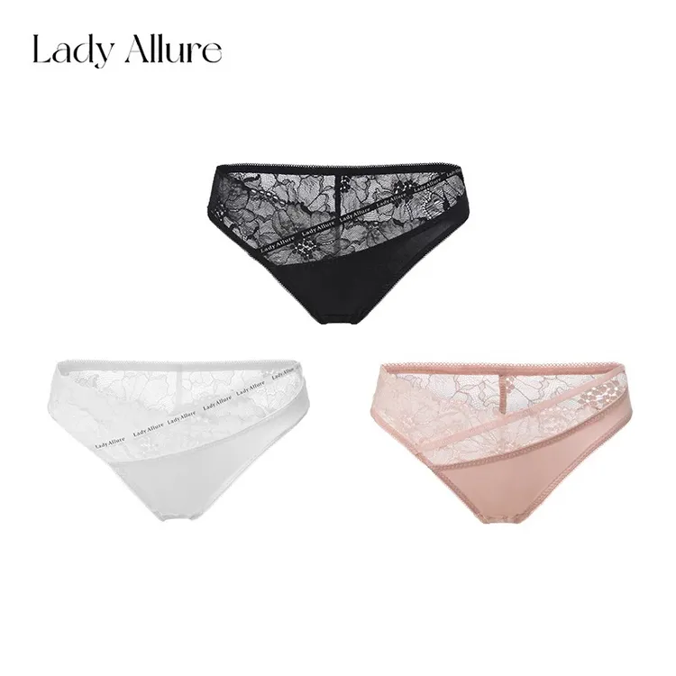 LAGirls·Seles 暗码|边界系列*品牌字母细带蕾丝舒适穿搭内裤女