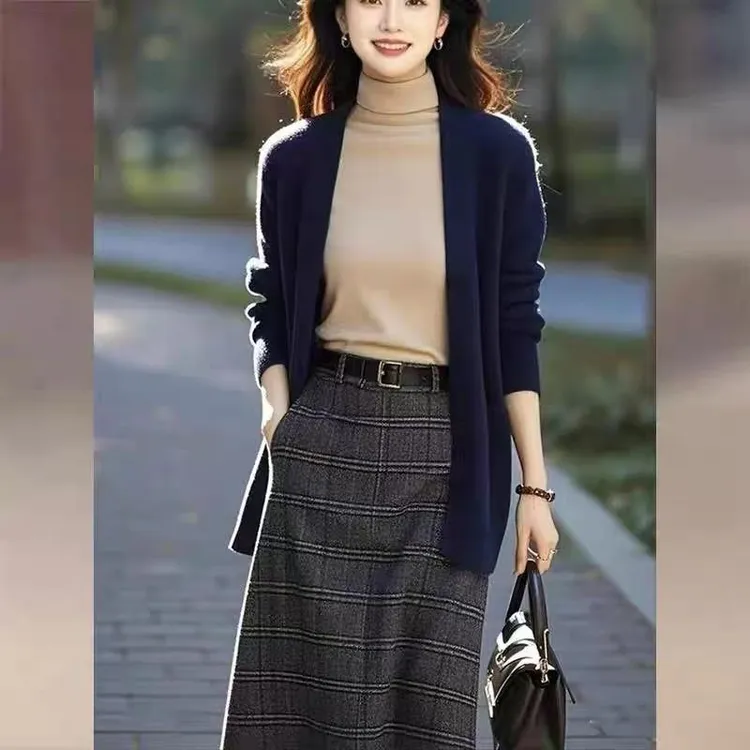 SS1991新款女装春秋冬季高级感独特别致超好看上衣针织毛衣开衫