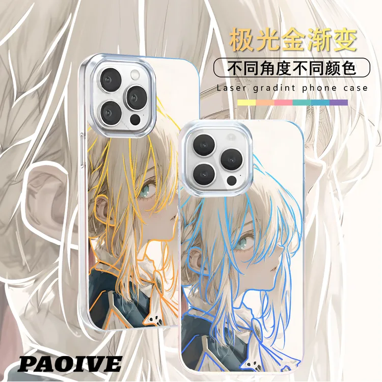 薇尔莉特适用苹果华为vivo一加iPhone小米红米极光手机壳