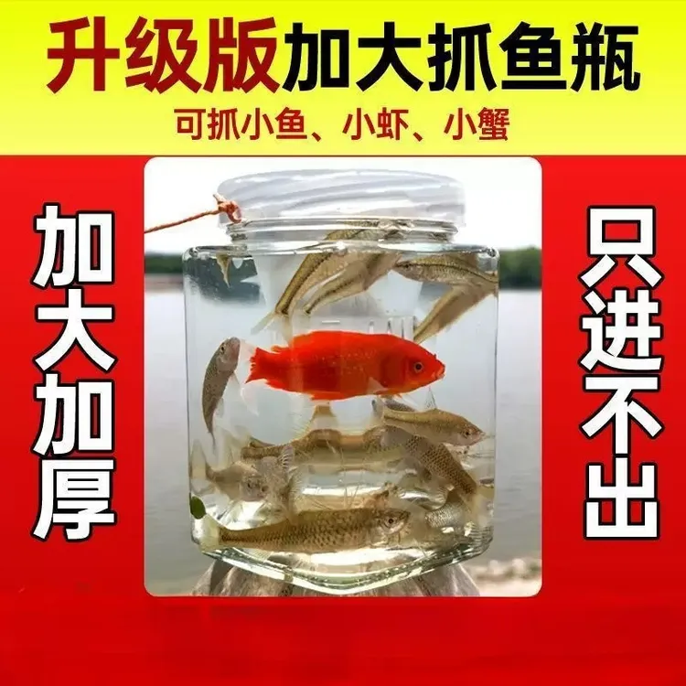 亲子抓鱼神器儿童捞鱼工具倒须瓶抓鱼瓶池塘小溪河流浅水库捕鱼