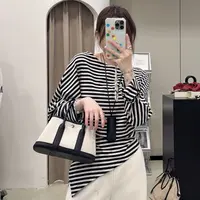 【ZMMY严选私服】秋季新款斜肩条纹下摆不规则长袖上衣K5091902