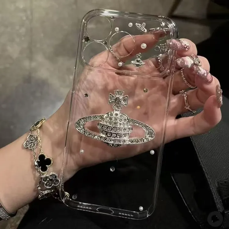 轻奢闪钻星空手机壳适用于苹果17promax潮牌防摔iPhone161514透明