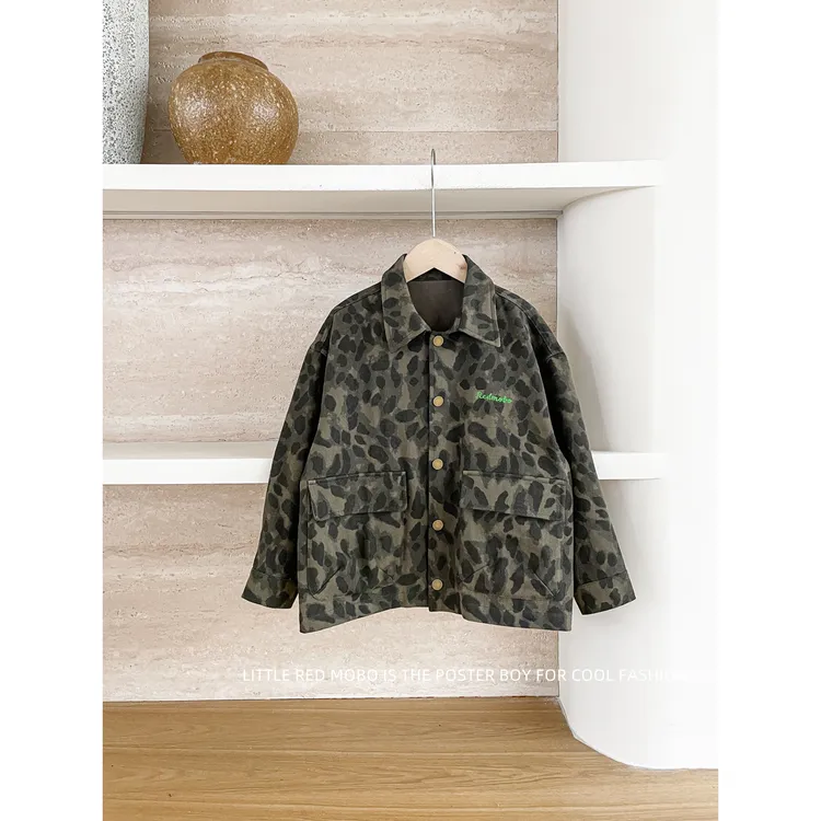 【现现】童装男儿童百搭休闲时尚外套2025春秋新款上衣MMY831077