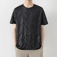 郡昂t恤男士凉感夏天衣服2025新款弹力速干透气半袖男装