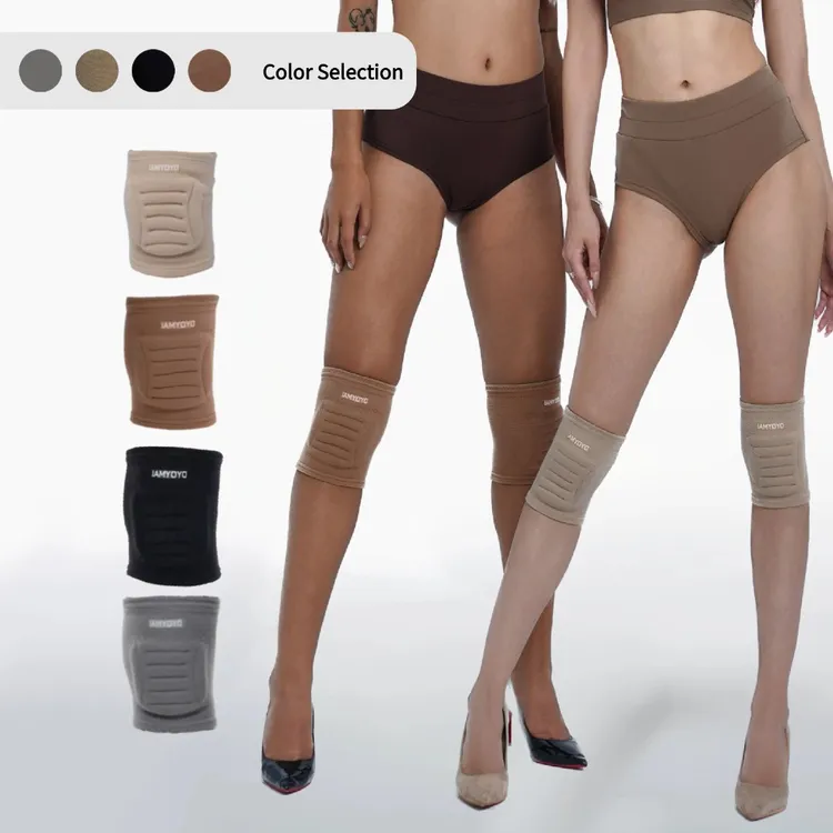 IAMYOYO全阶段舞蹈护膝 隐形王 专业运动防滑加厚腿长高跟鞋heels