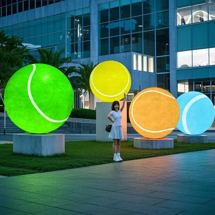 发光圆球灯户外月球灯网球场专用灯足球灯篮球灯排球装饰灯星球灯