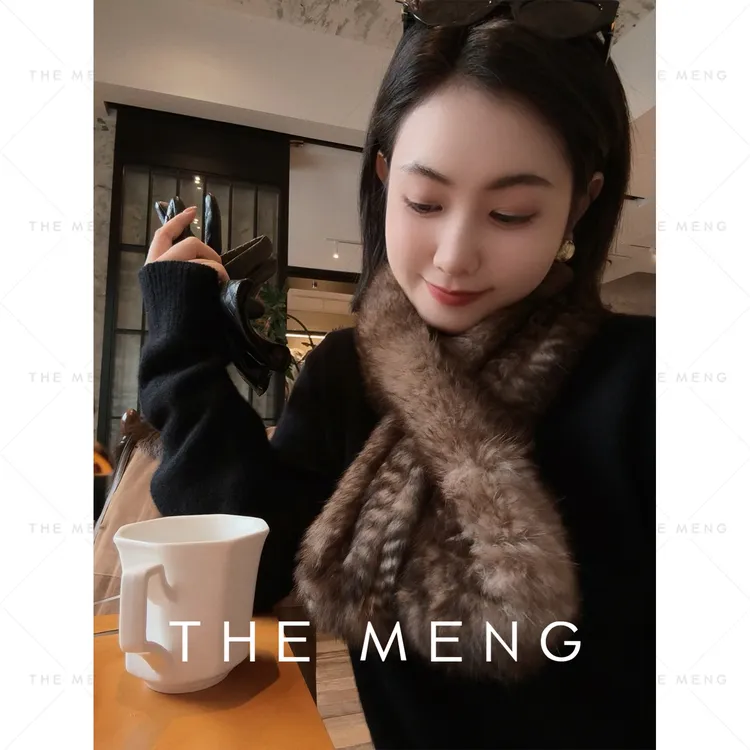THE MENG【见面礼】珍宝贵妇级单品软糯皮草围巾#M253W1501