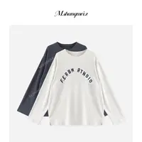 M.SHANGMEI.Z/沐熙【罗纹印花衫】美大哥休闲印花字母上衣X0873892