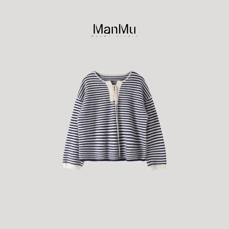 满目ManMu 【张琪专属】高级定制秋冬时尚百搭羊绒羊毛针织衫350795