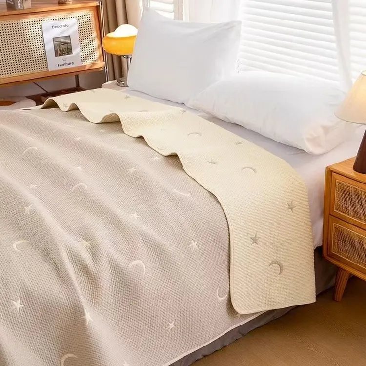 纯棉韩国毯加厚双面床盖母婴A类夹棉床单新品上新四季舒适亲肤