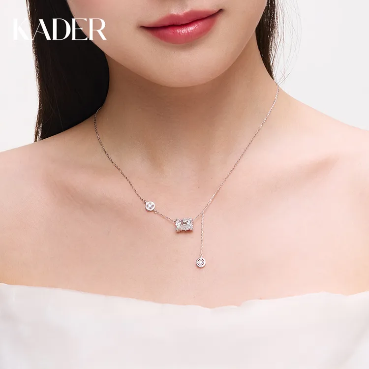 KADER/卡蒂罗 坠链均925银合成锆石 马上有钱项链女马年新年礼物