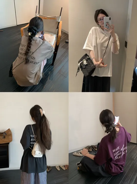 【OPENING自制】经典派系 后背字母印花宽松短袖tee