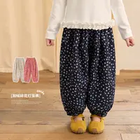 Okids小雪亲子高端定制 2025冬季百搭休闲裤女童灯笼裤 OD594098
