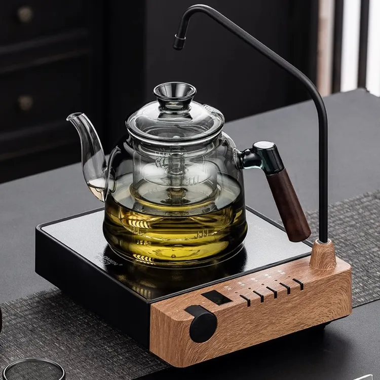2025新款自动上水煮茶器智能电陶茶炉带抽水烧水蒸汽喷淋茶壶套装