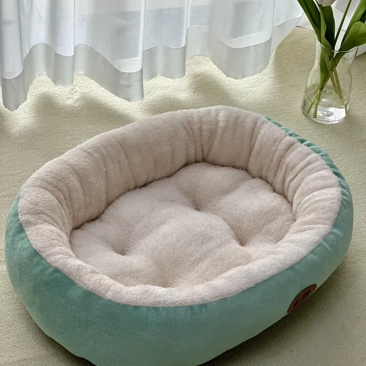 四季通用狗窝猫窝凉席窝狗垫子大中小型犬毛绒秋冬加厚保暖宠物窝