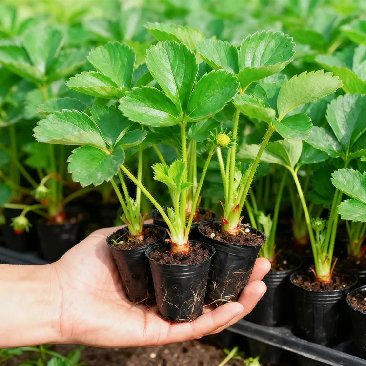 【25天结果】草莓盆栽苗四季花阳台好养活水果办公室外地栽食用绿植