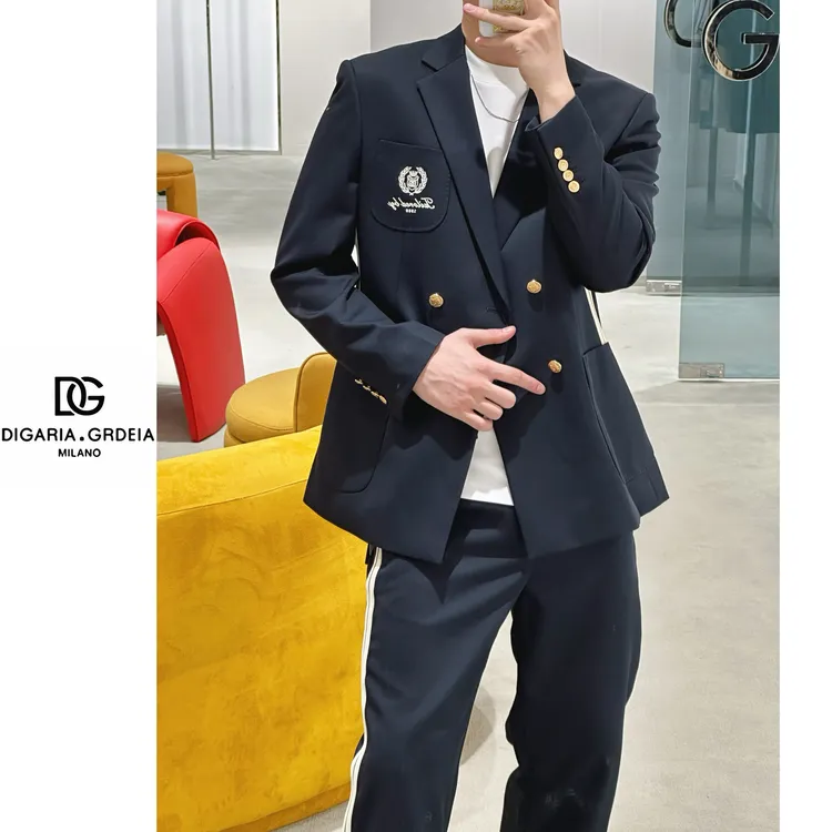  088/2 迪噶雅DG/25秋季新款男士轻奢英伦经典风格羊毛西服套装