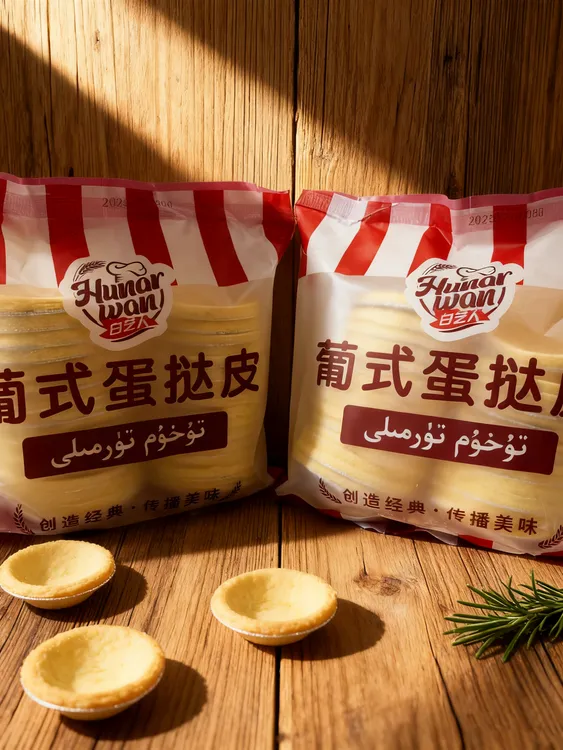 【新疆包邮】白艺人Hunarwan葡式蛋挞皮2袋1袋30个630g
