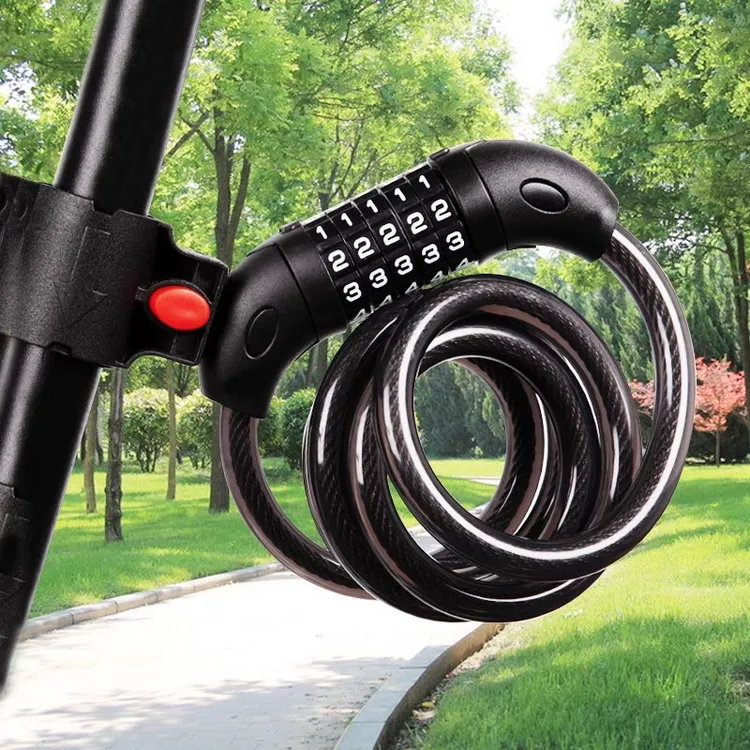 自行车锁防盗密码锁链条锁电动车锁单车配件大全山地车车锁锁具