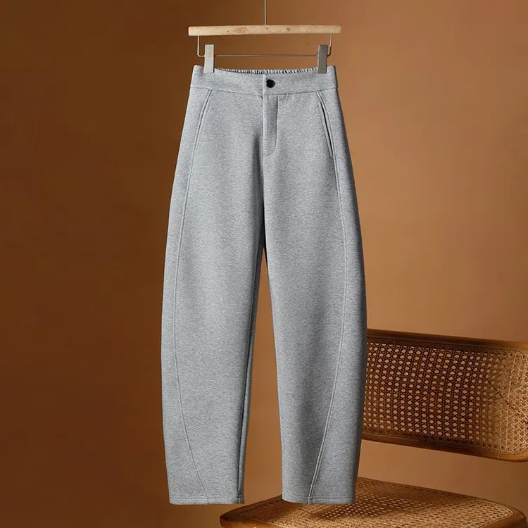 哈伦镰刀裤女春秋季宽松萝卜长裤大码时尚高腰显瘦弯刀小脚休闲裤