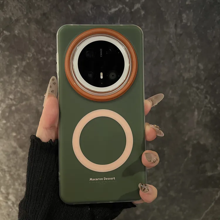 适用华为mate70pro磁吸手机壳mate60pro简约纯色磨砂pura80pro硅