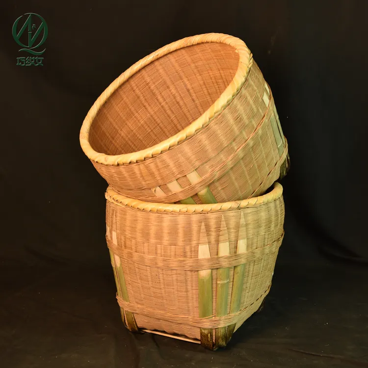 竹青丝大箩筐竹编大号箩筐箩兜淘米筐粮食竹筐结婚喜事箩餐厅摆设