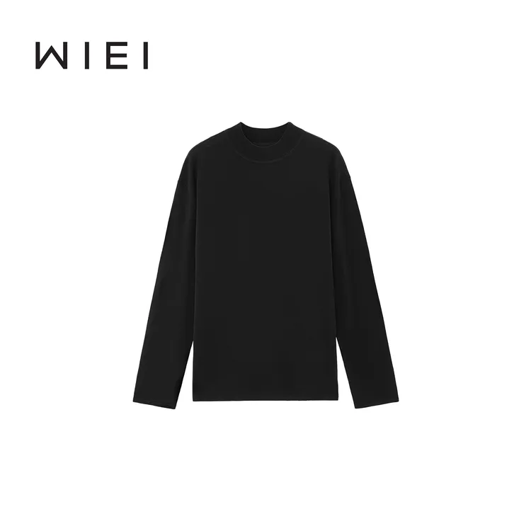 《WI EI》东京毛衣*德国Biella扬子ROW极细羊毛长袖针织衫W25309277