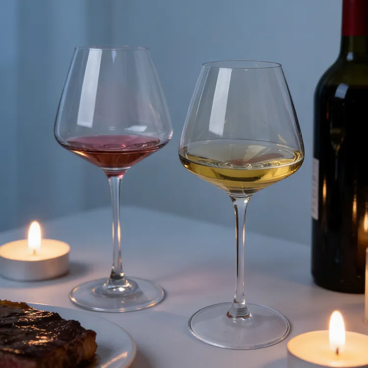 高颜值高脚杯红酒杯大号家用轻奢大肚葡萄酒杯玻璃杯加厚洋酒杯子