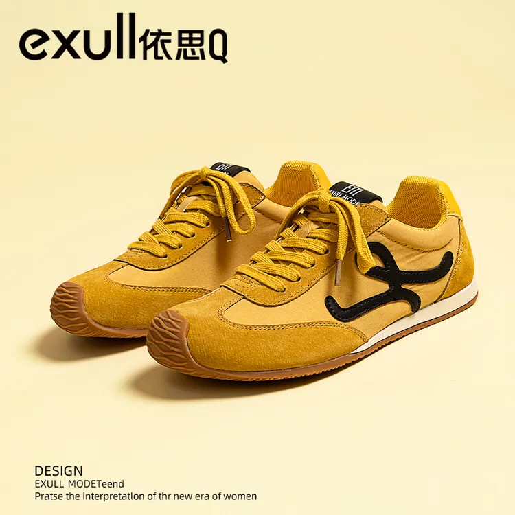 百搭德训鞋女2025新款夏季爆款丑萌复古运动鞋轻便软底休闲板鞋子