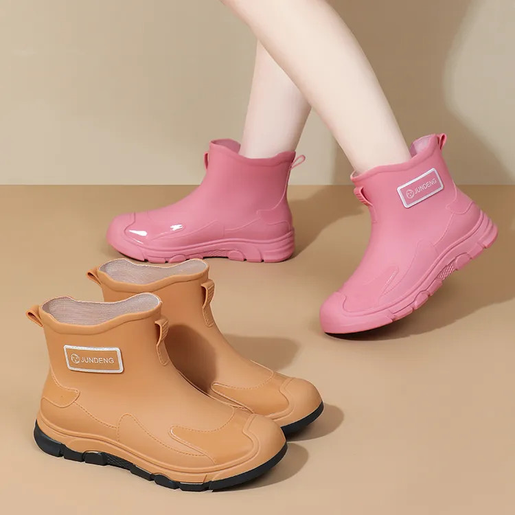 军登新款时尚女低帮雨靴夏季硅胶厨房防滑不臭脚雨鞋水鞋男士胶鞋