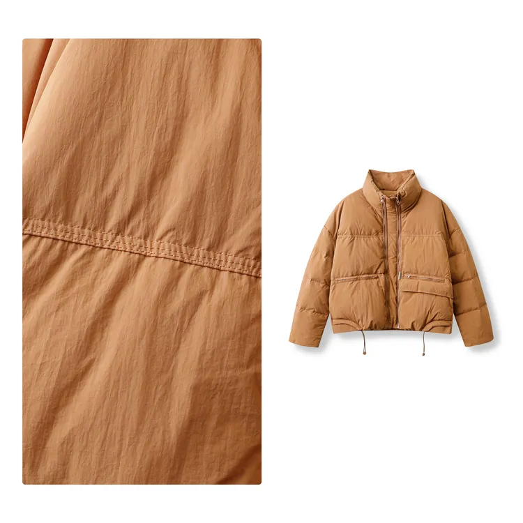 门店12&9/9！小面包」90%鸭绒简约休闲保暖羽绒服外套女 M14294