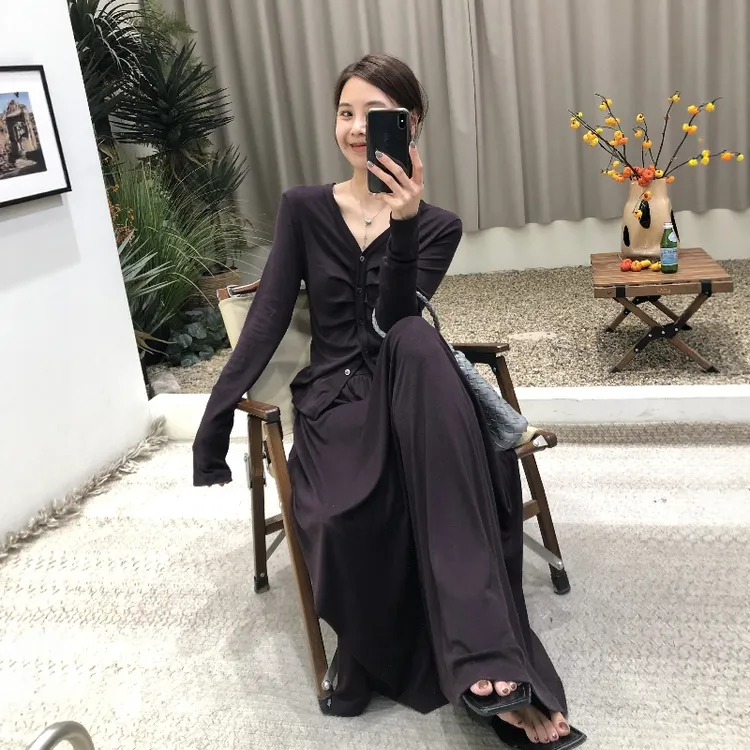 法式复古气质名媛高级感套装女2025秋季新款针织开衫半身裙两件套