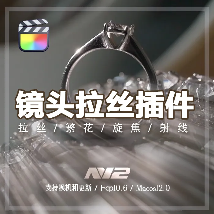 N12镜头拉丝效果插件旋焦射线繁花四合一