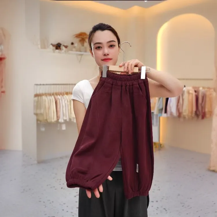 新款儿童华棉卫裤男童女童春秋运动休闲裤韩版宽松长裤