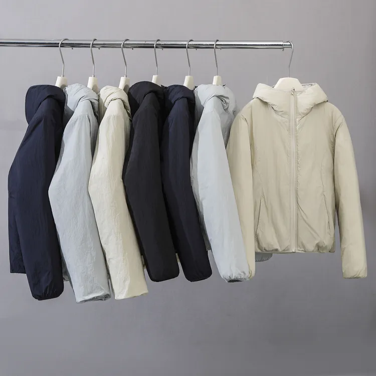 气绒服！两面穿！轻量化休闲连帽棉服秋冬修身简约保暖棉服