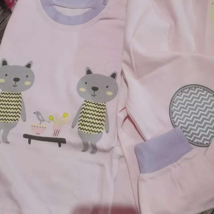 韩版居家清新休闲吸汗A类保暖春秋卡通秋衣裤