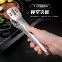 不锈钢夹子厨房304食品夹商用防烫煎牛排专用夹烤肉烧烤夹子加长