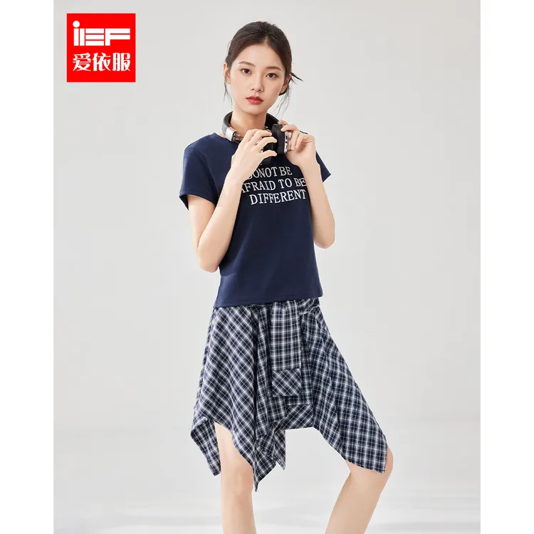 IEF/爱依服套装2025夏季新款美式时尚休闲运动风设计感上下套裤