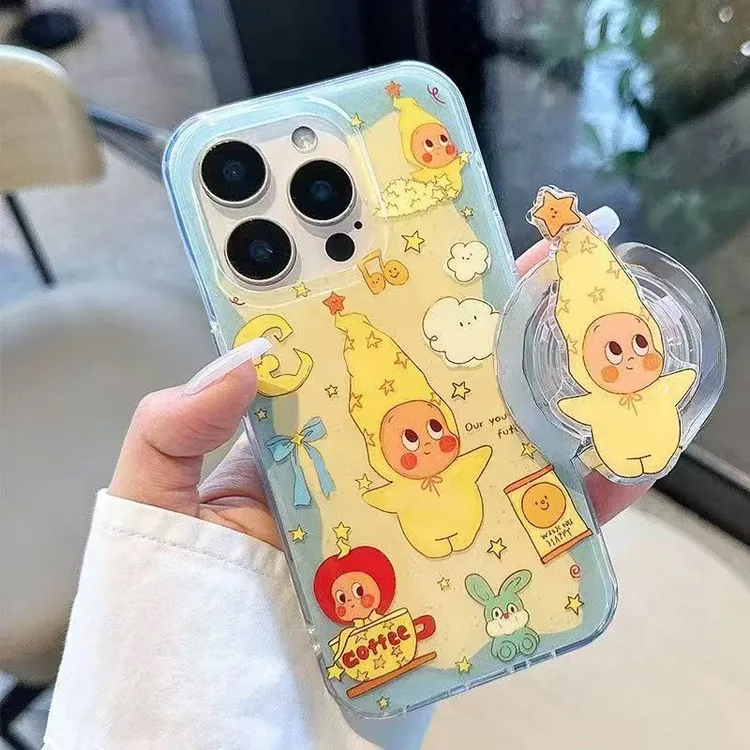 童趣星星人适用苹果17promax手机壳15/16/VIVO华为OPPO小米15女壳