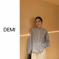 MISS RUILI 定制 秋季法式气质宽松长袖衬衫女显瘦上衣F0990